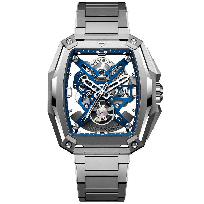 CIGA design SKELETON AUTOMATIC WATCH HUNTER TITANIUM