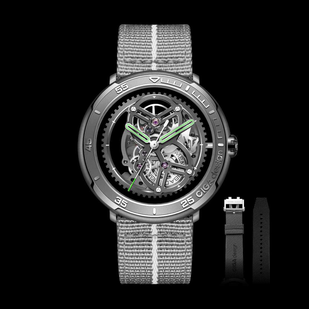 Vector — Edición Limitada México · Reloj Skeleton Automático en Titanio Grado 2 (150 piezas numeradas)
