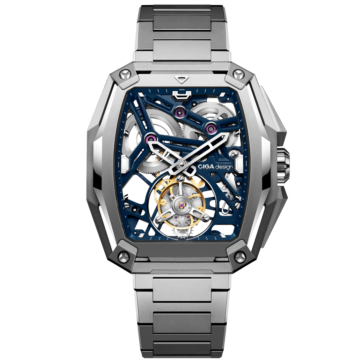 CIGA design ADVANCED SKELETON COMPLICATION WATCH HUNTER · TOURBILLON