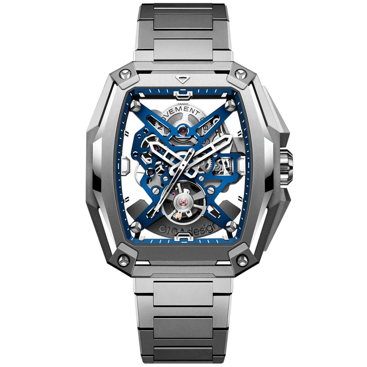 CIGA design SKELETON AUTOMATIC WATCH HUNTER TITANIUM