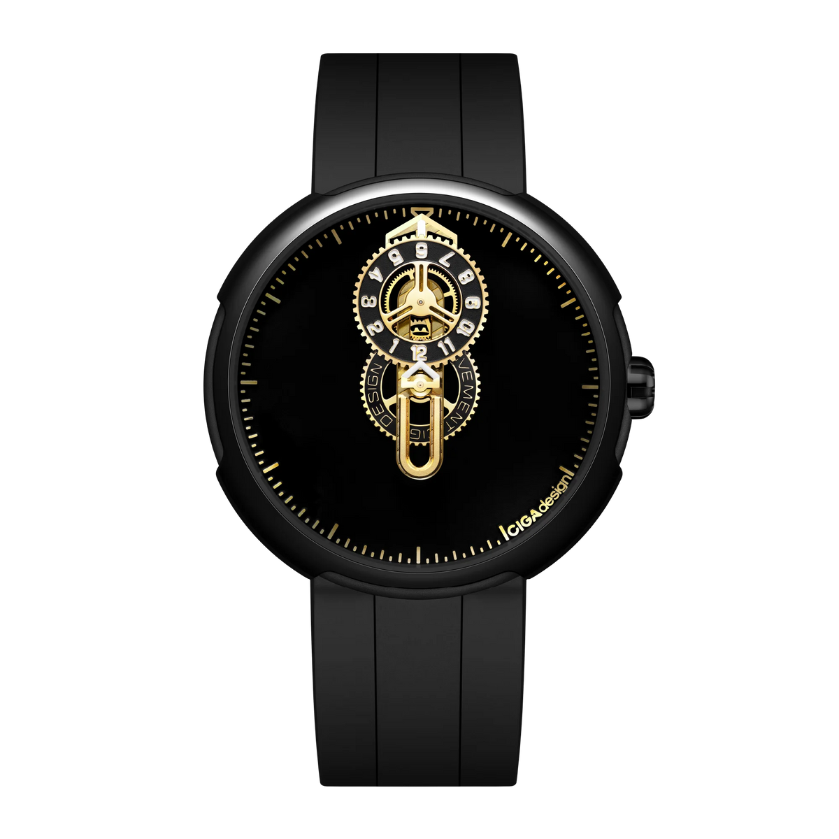 CIGA design · Reloj Automático  ·  Wandering Hour TIME CIPHER GOLD