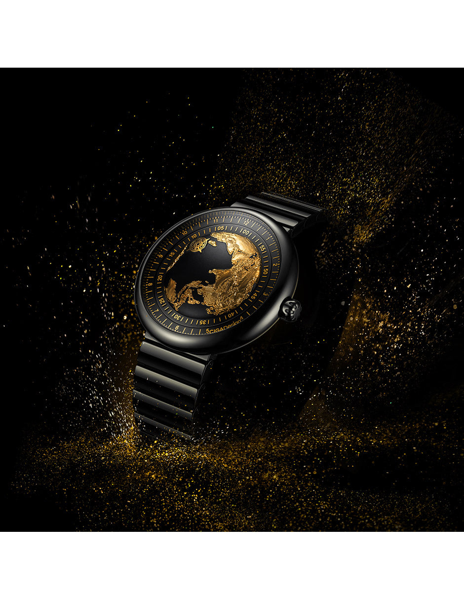 CIGA design Mechanical Watch Blue Planet II·Gilded Age