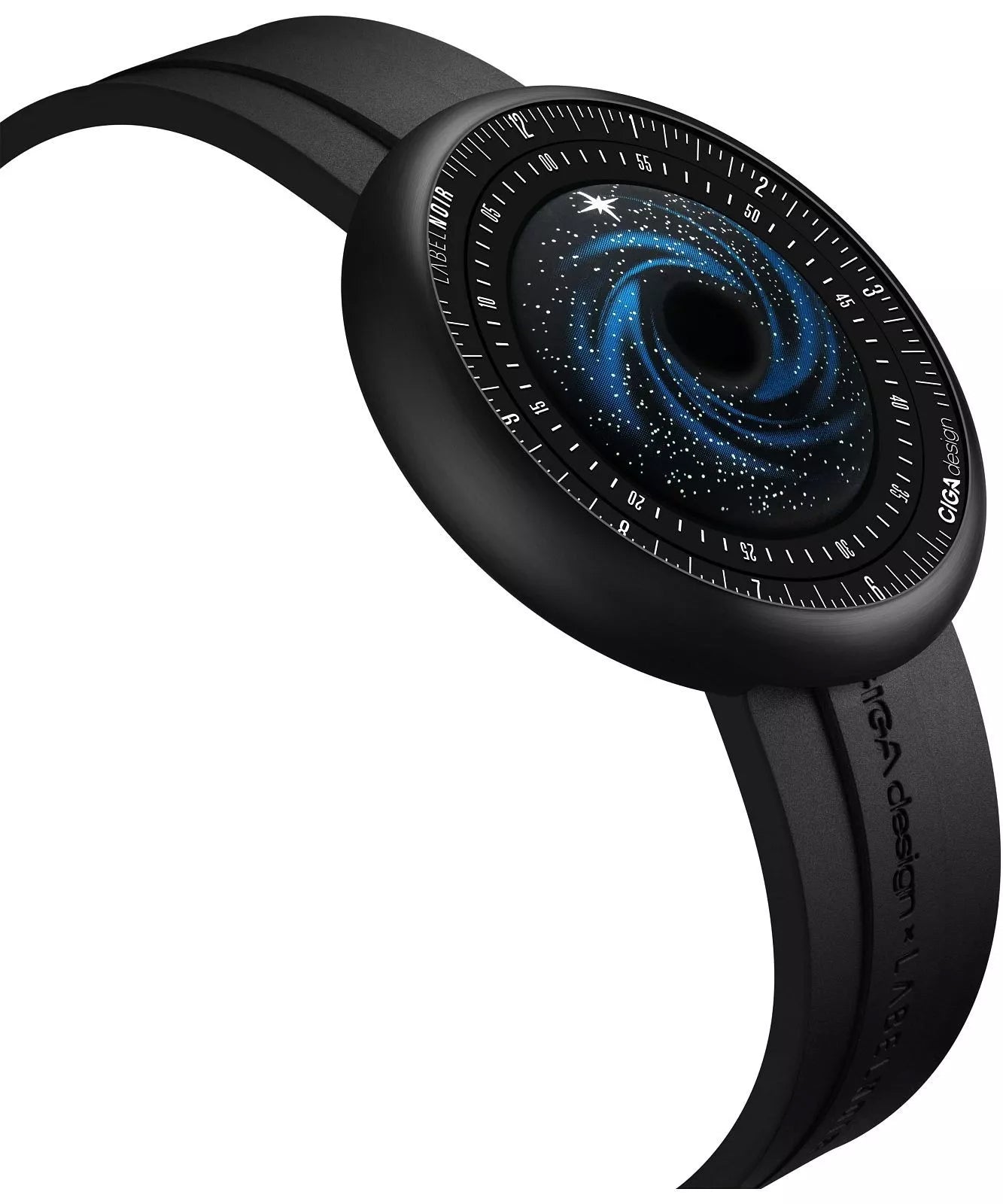 CIGA design x Label Noir Automatic Watch Blue Planet II · Black Star Edition