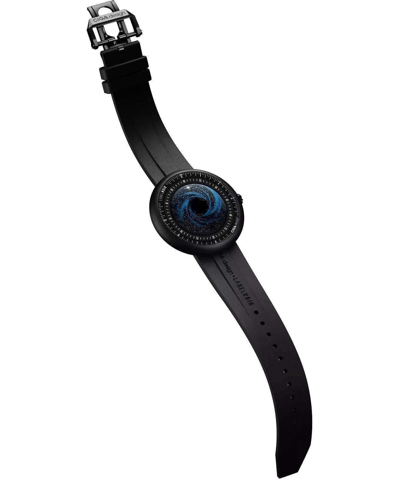 CIGA design x Label Noir Automatic Watch Blue Planet II · Black Star Edition