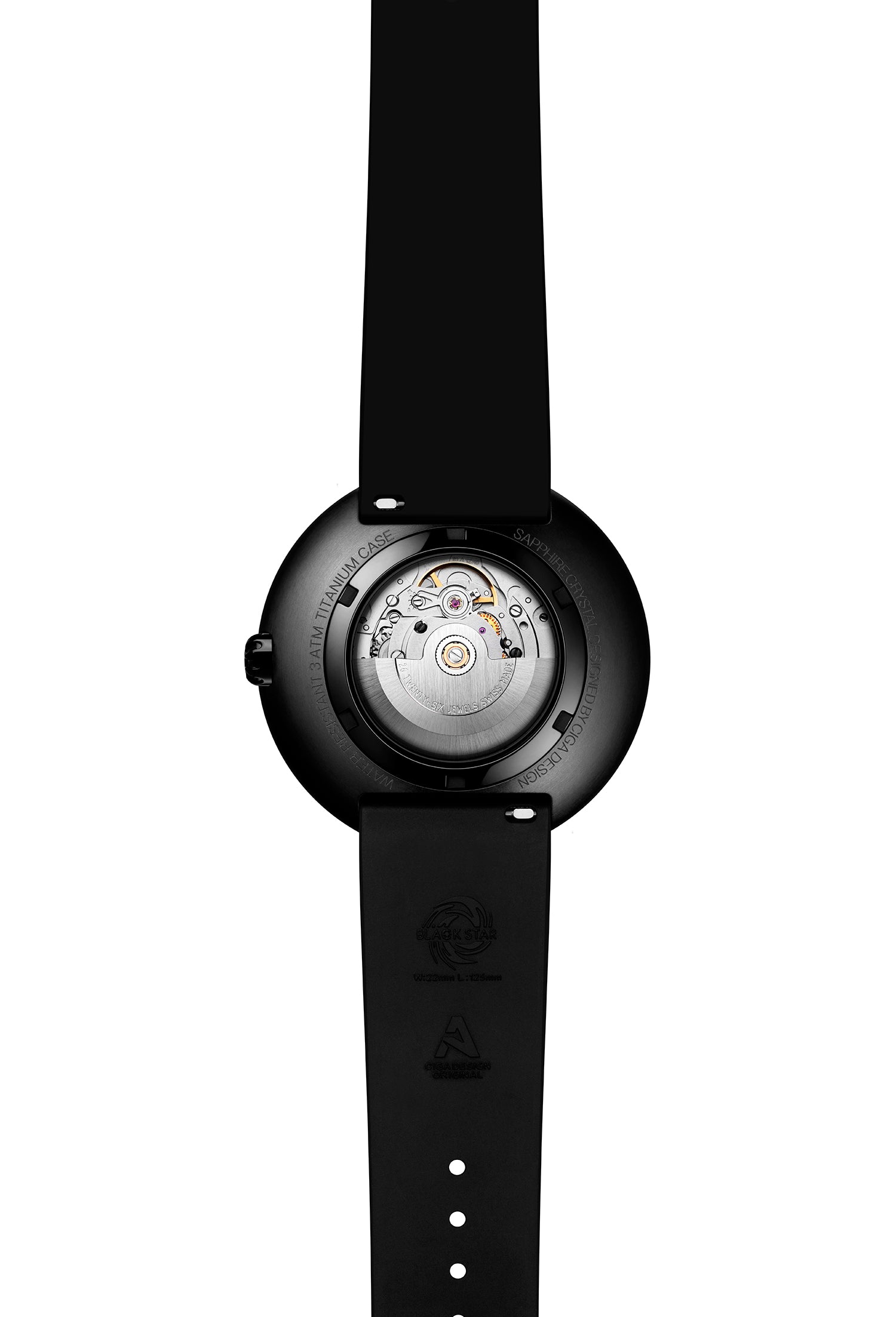 CIGA design x Label Noir Automatic Watch Blue Planet II · Black Star Edition