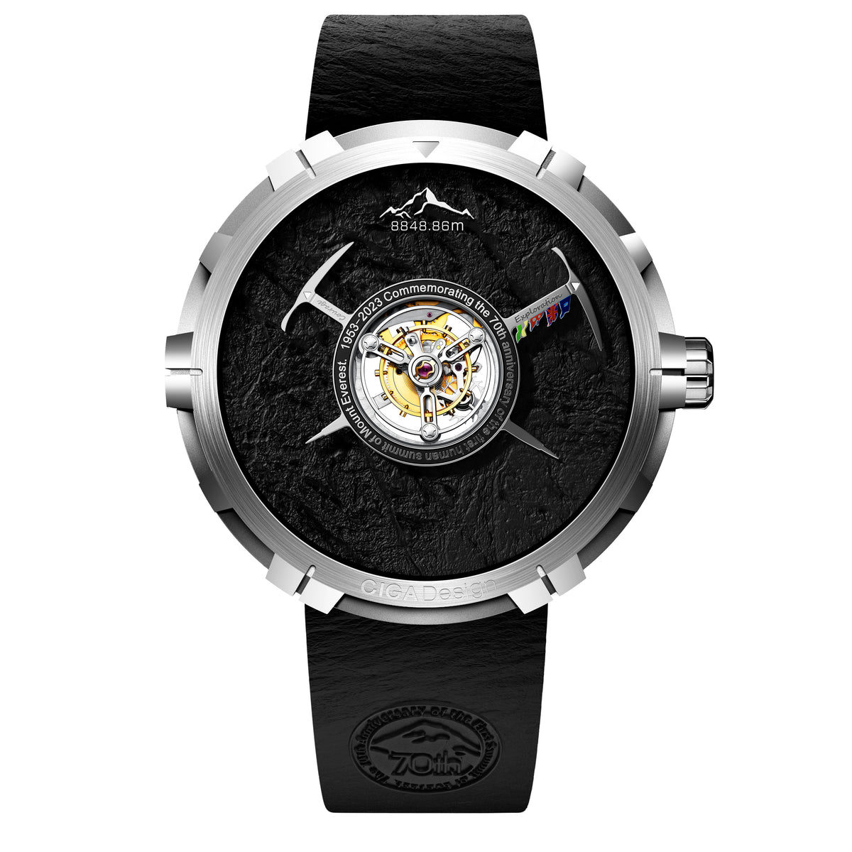 CIGA design Central Tourbillon Watch · Everest 70th Anniversary Edition