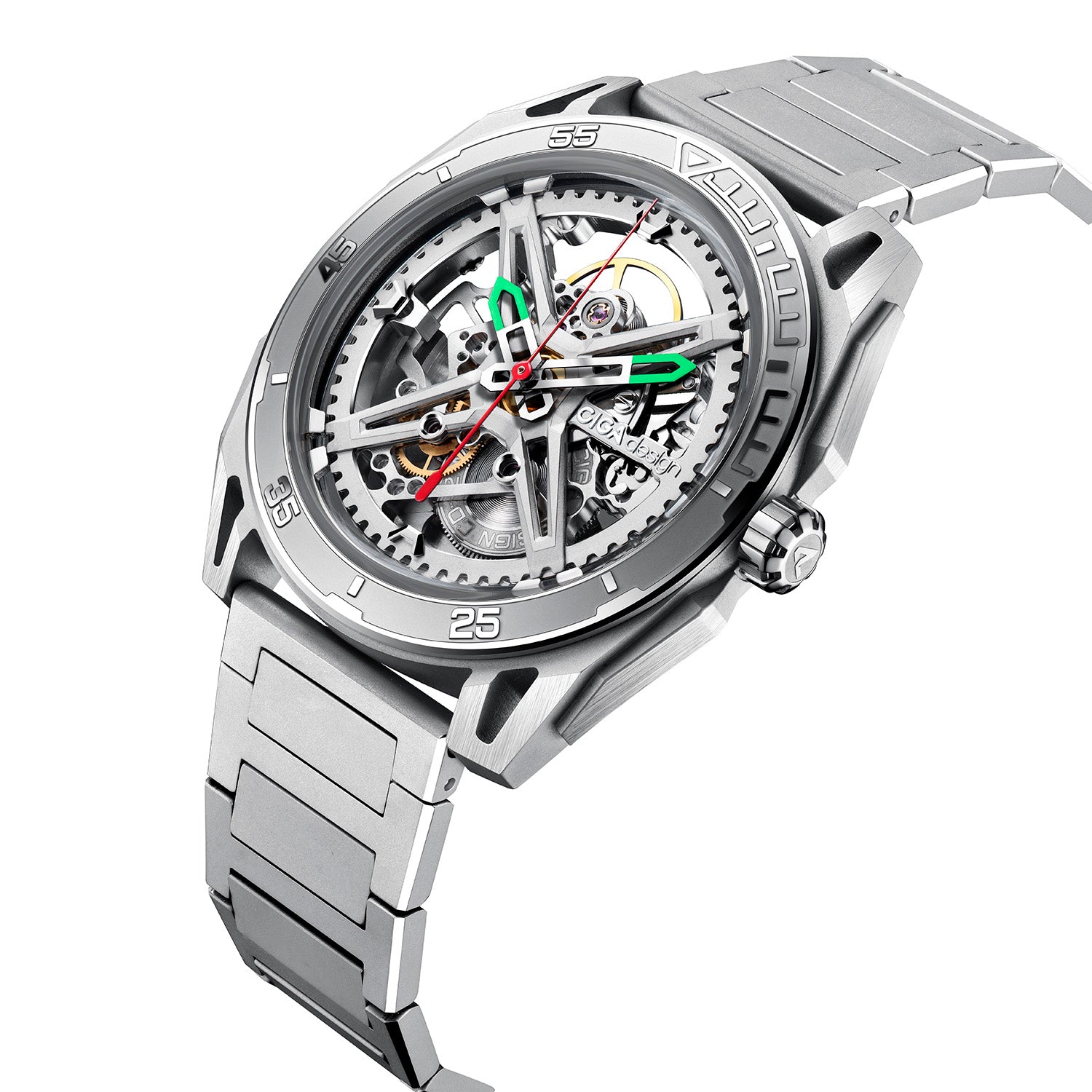 CIGA design Reloj Automático Esqueleto Falcon