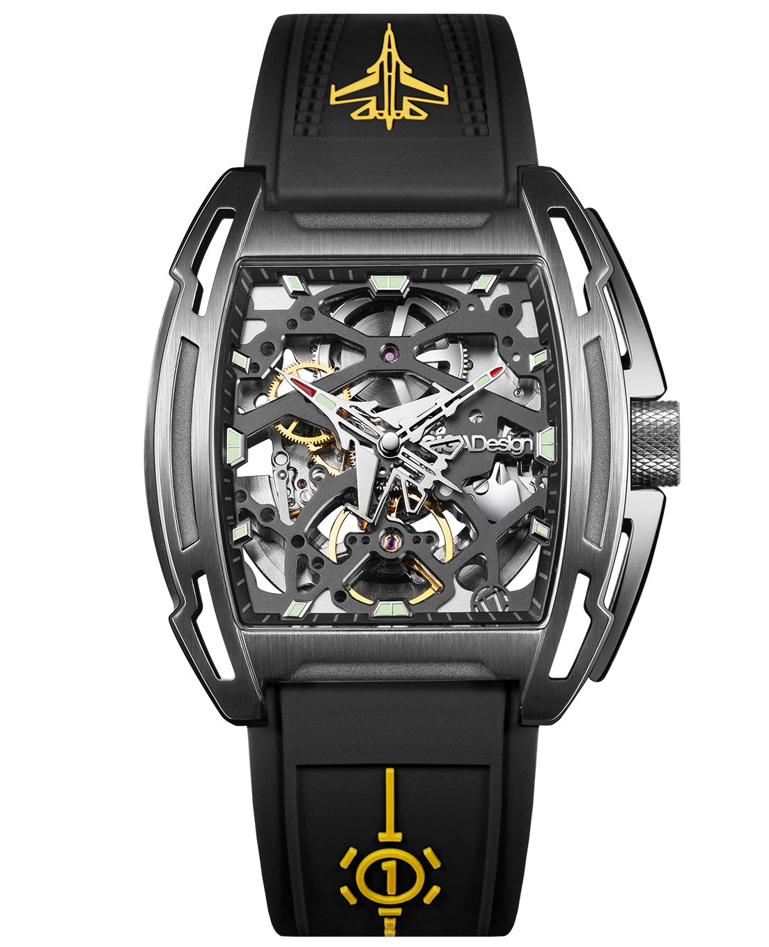 Aircraft Carrier Black Wristwatch