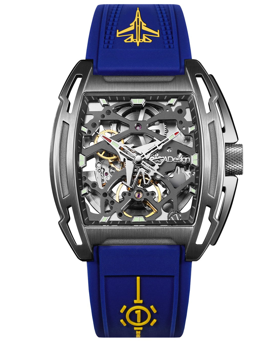 Aircraft Carrier Black Wristwatch