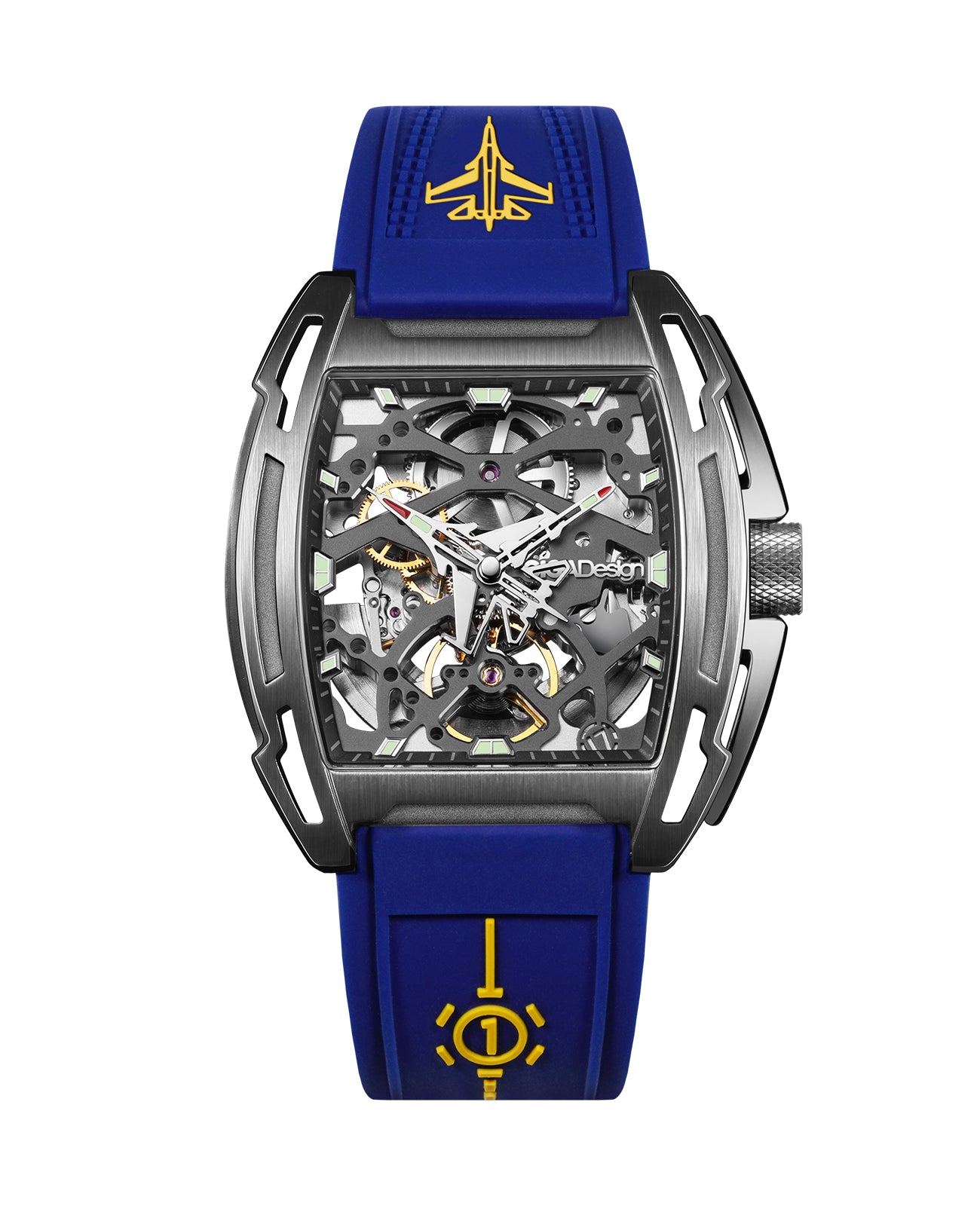 Aircraft Carrier Black Wristwatch