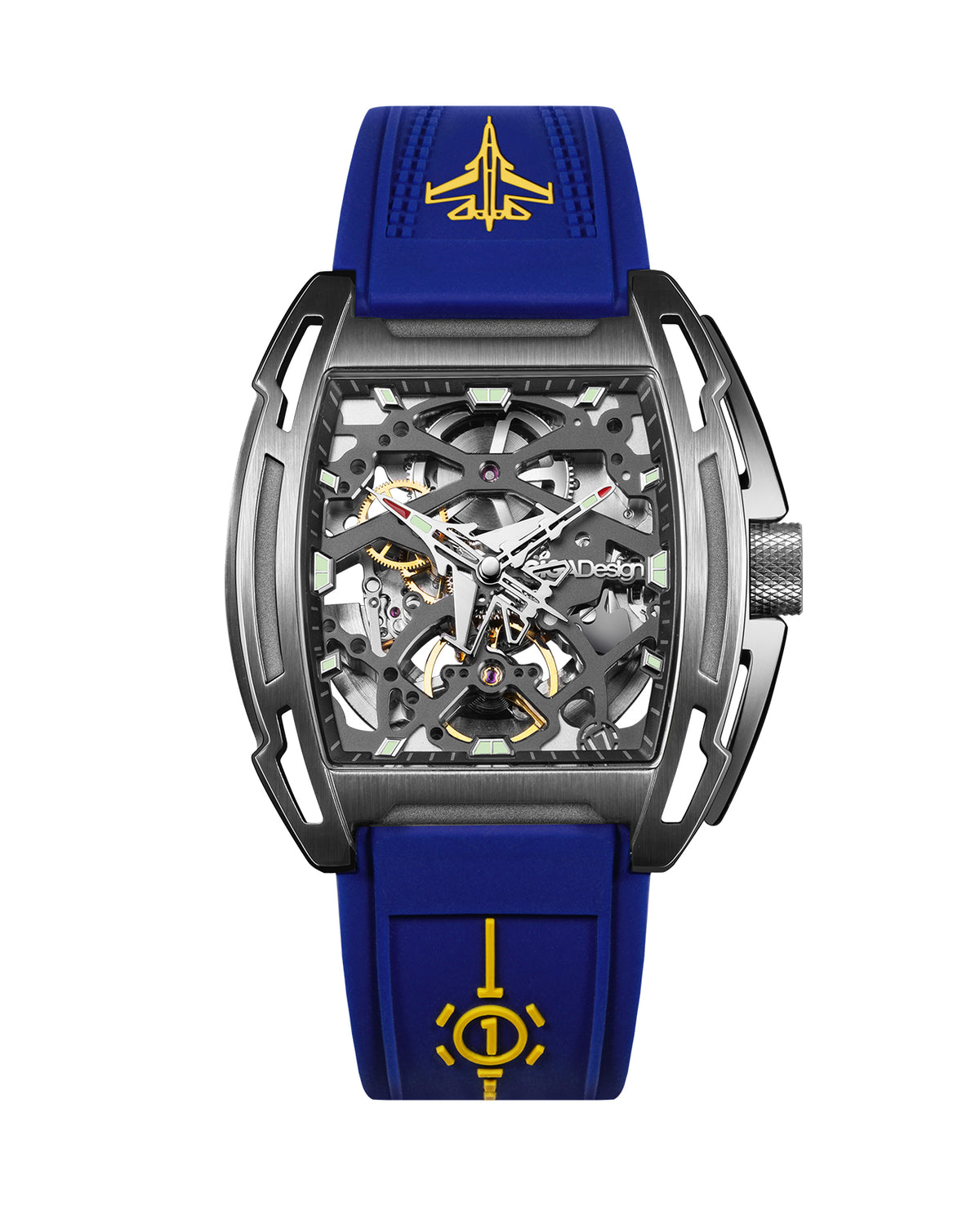 Aircraft Carrier Black Wristwatch