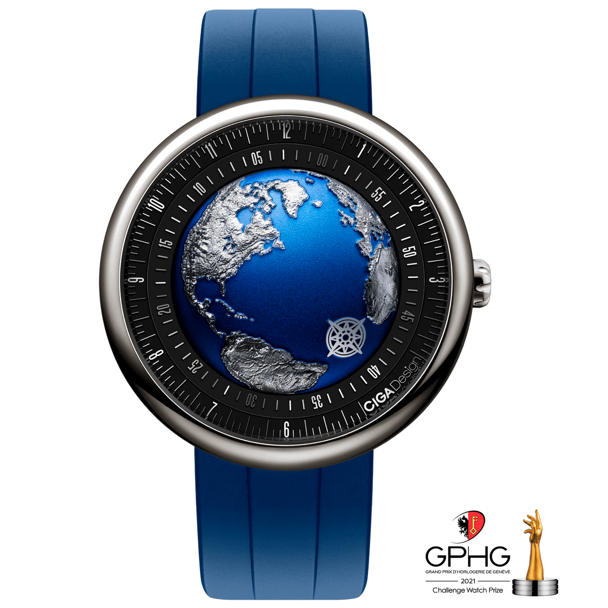 CIGA design BLUE PLANET II · ATLANTIC OCEAN-INSPIRED AUTOMATIC WATCH