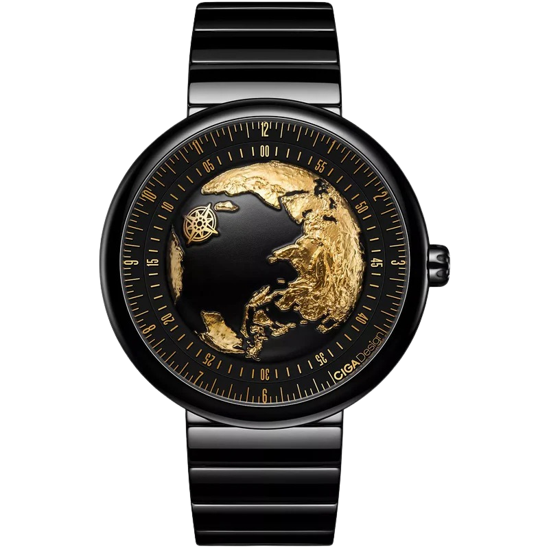 CIGA design Mechanical Watch Blue Planet II·Gilded Age