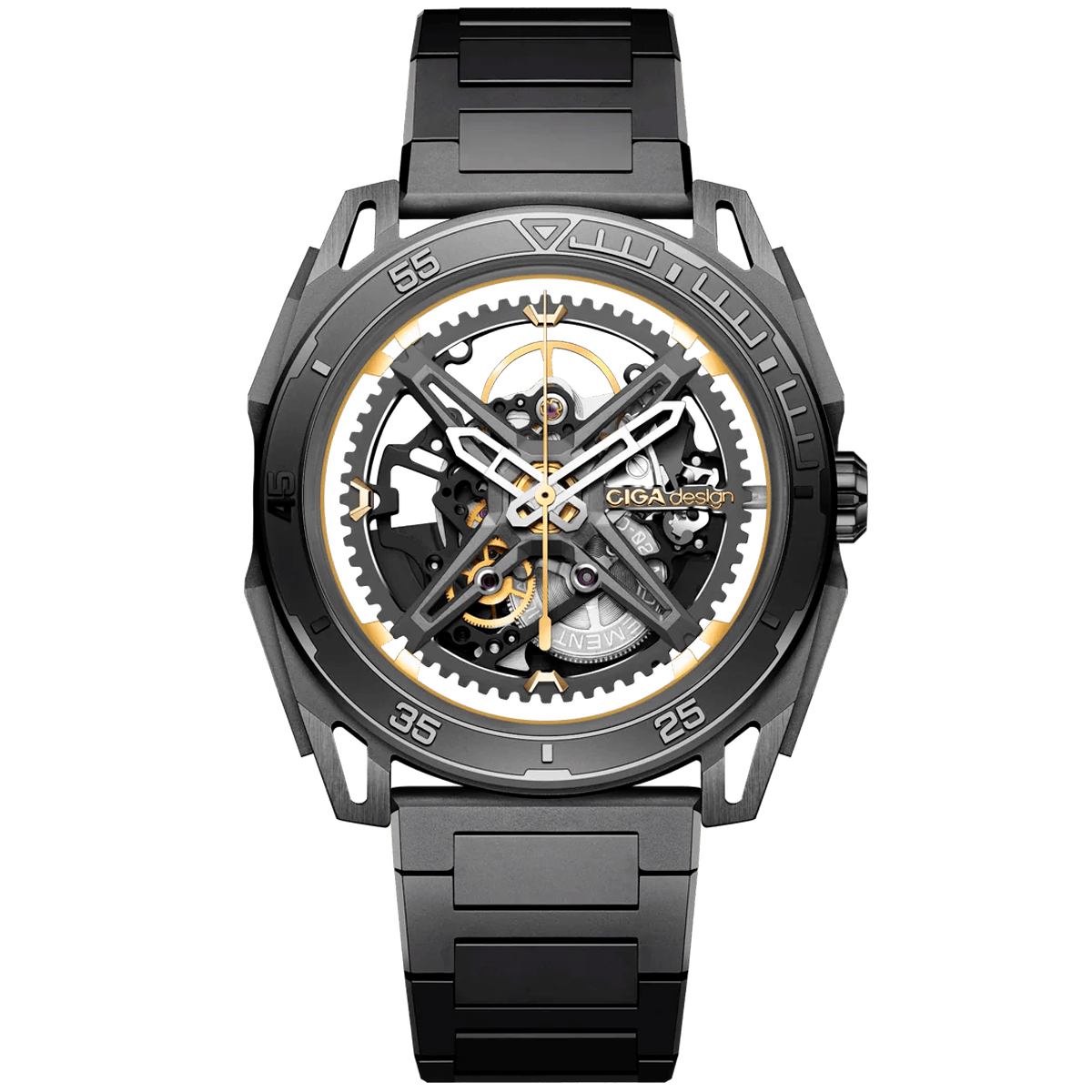CIGA design ROUND AUTOMATIC SKELETON WATCH · FALCON